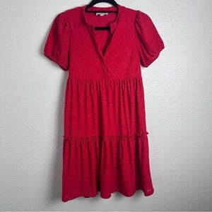 Gilli Vibrant Red Midi Dress Size XS